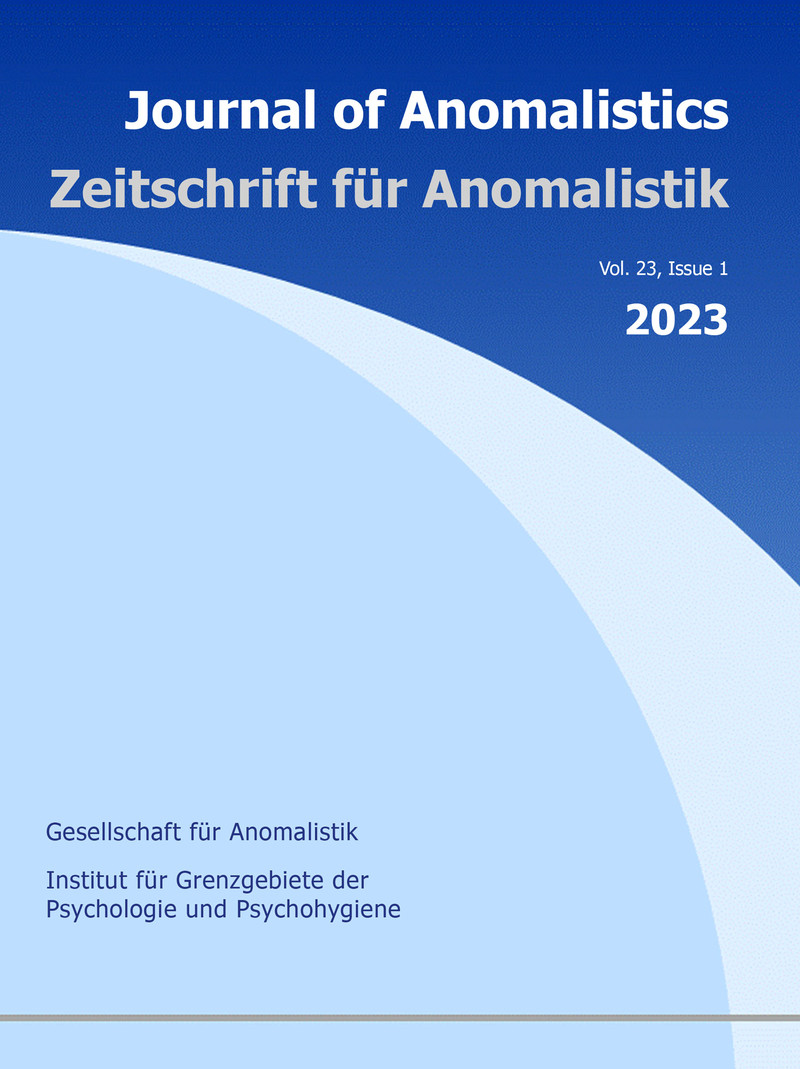 Zeitschrift für Anomalistik Band 23 (2023) Nr. 1