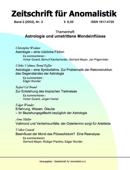 Zeitschrift für Anomalistik Band 2 (2002) Nr. 3
