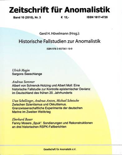 Zeitschrift für Anomalistik Band 10 (2010) Nr. 3